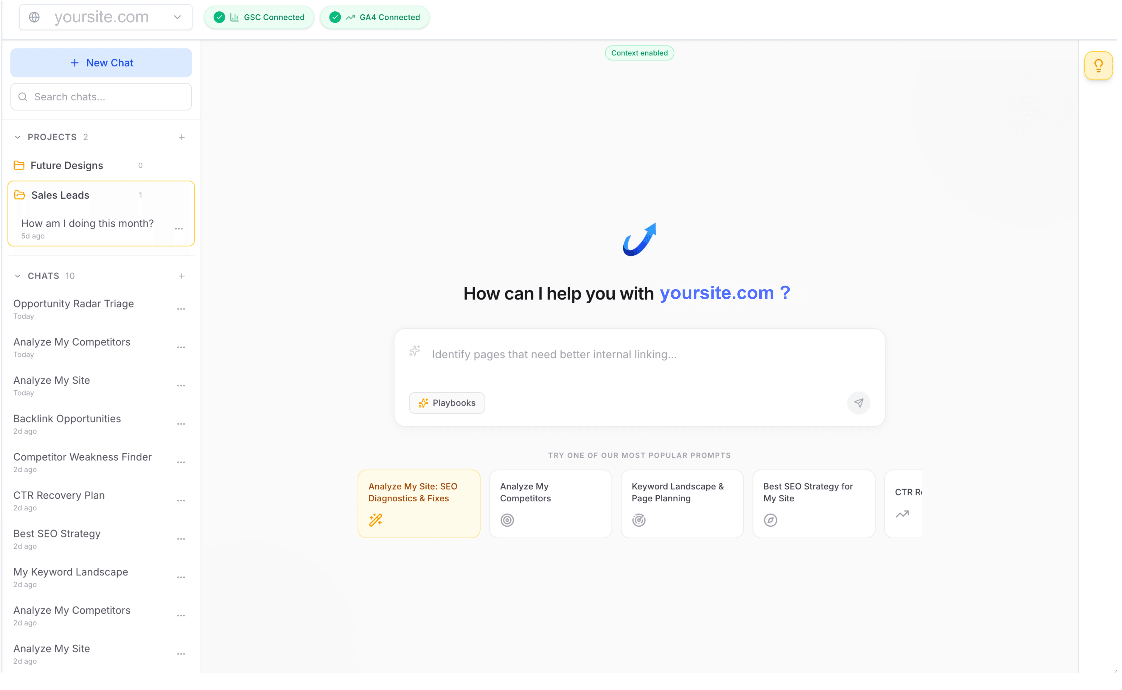 AI Analyst chat preview